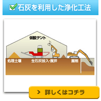 石灰を利用した浄化工法